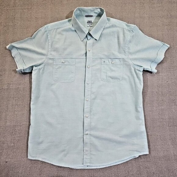 IZOD Saltwater Men's Shirt XL Dockside Chambray Short Sleeve Button Down - Picture 1 of 12
